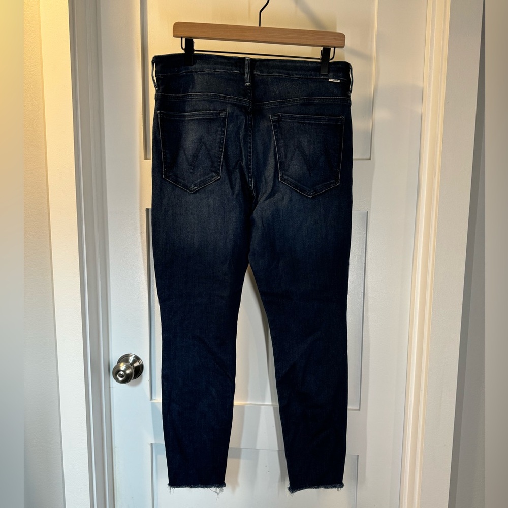 MOTHER Dark Blue Ankle Jeans - Picture 4 of 12